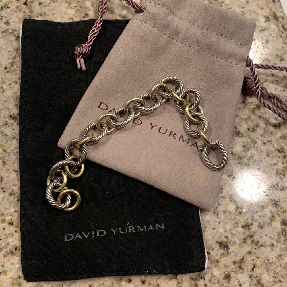 Authentic David Yurman 18K Gold/Silver Bracelet
